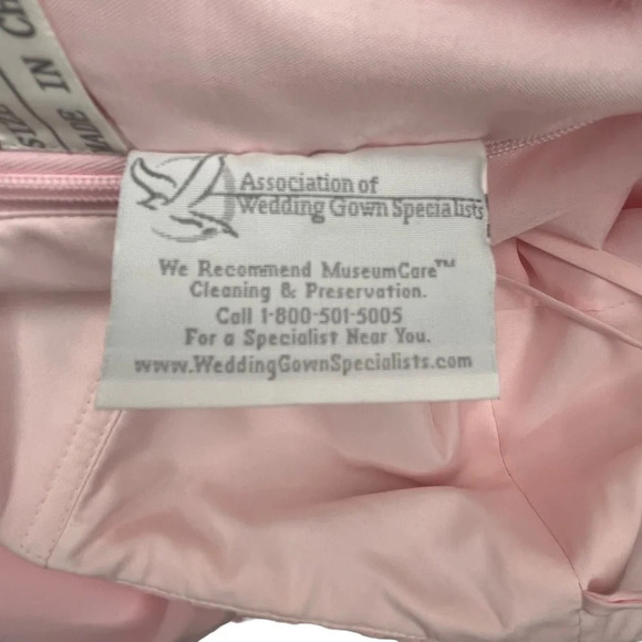 Val Stefani Pink One-Shoulder Sweetheart Neckline Formal Gown Size 14 - Picture 15 of 15